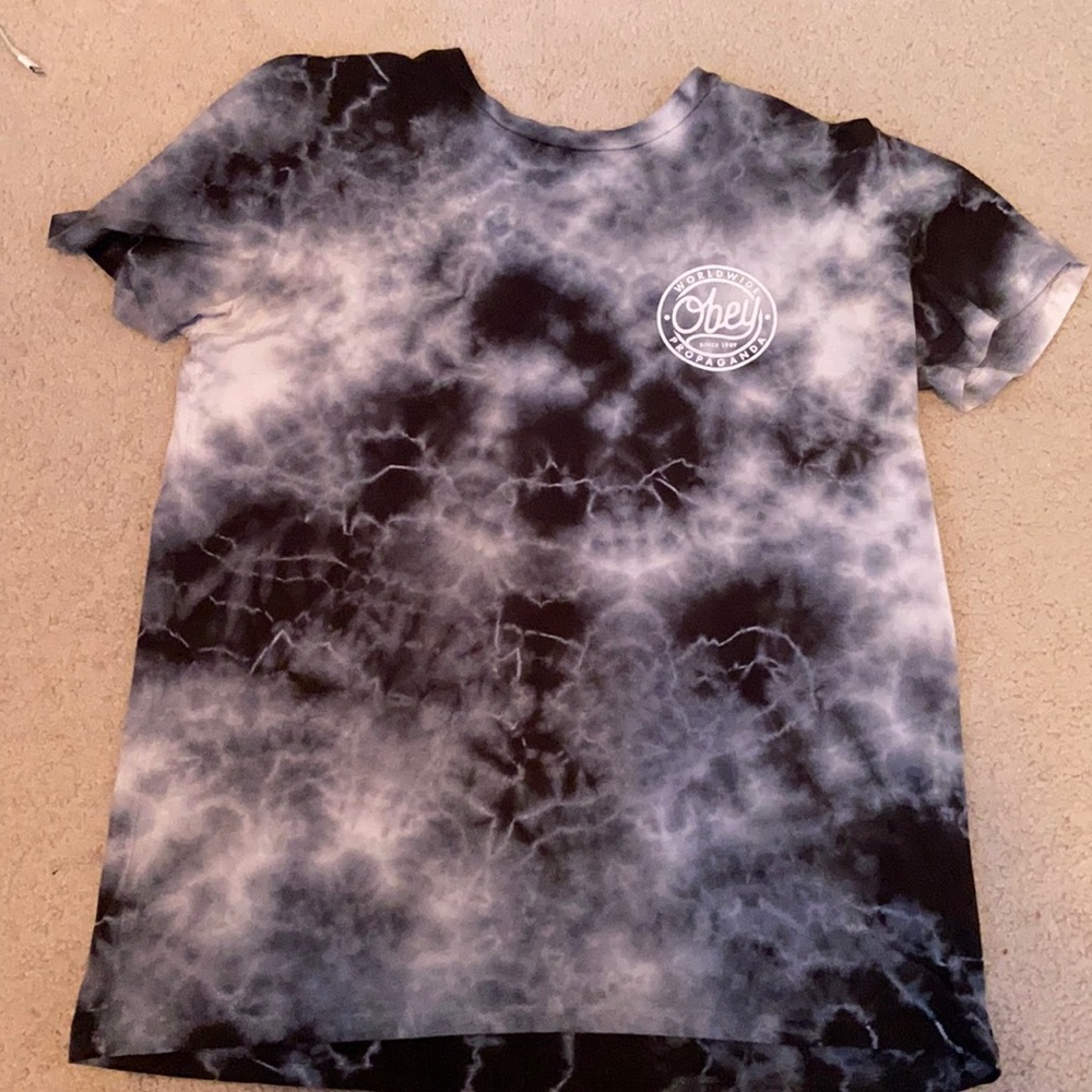 Blue Lightning/ tie dye shirt!!